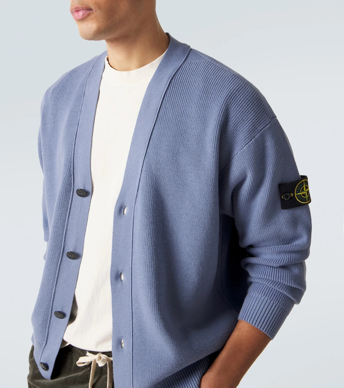 Stone Island - Compass cotton cardigan