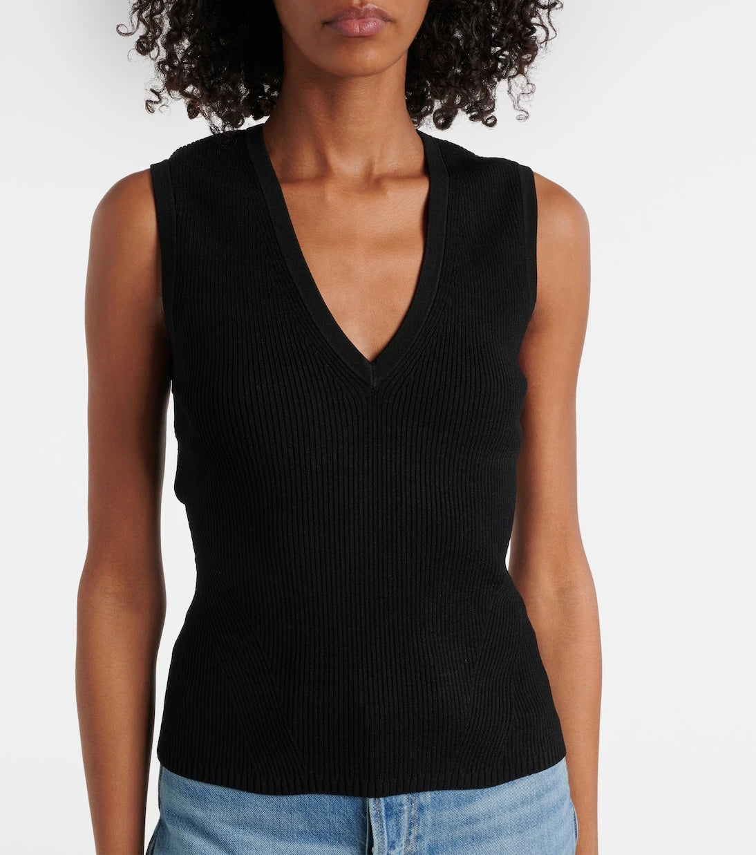 Veronica Beard - Sid ribbed-knit top