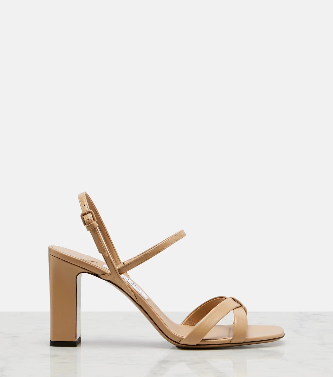 Jimmy Choo - Elsy leather slingback sandals