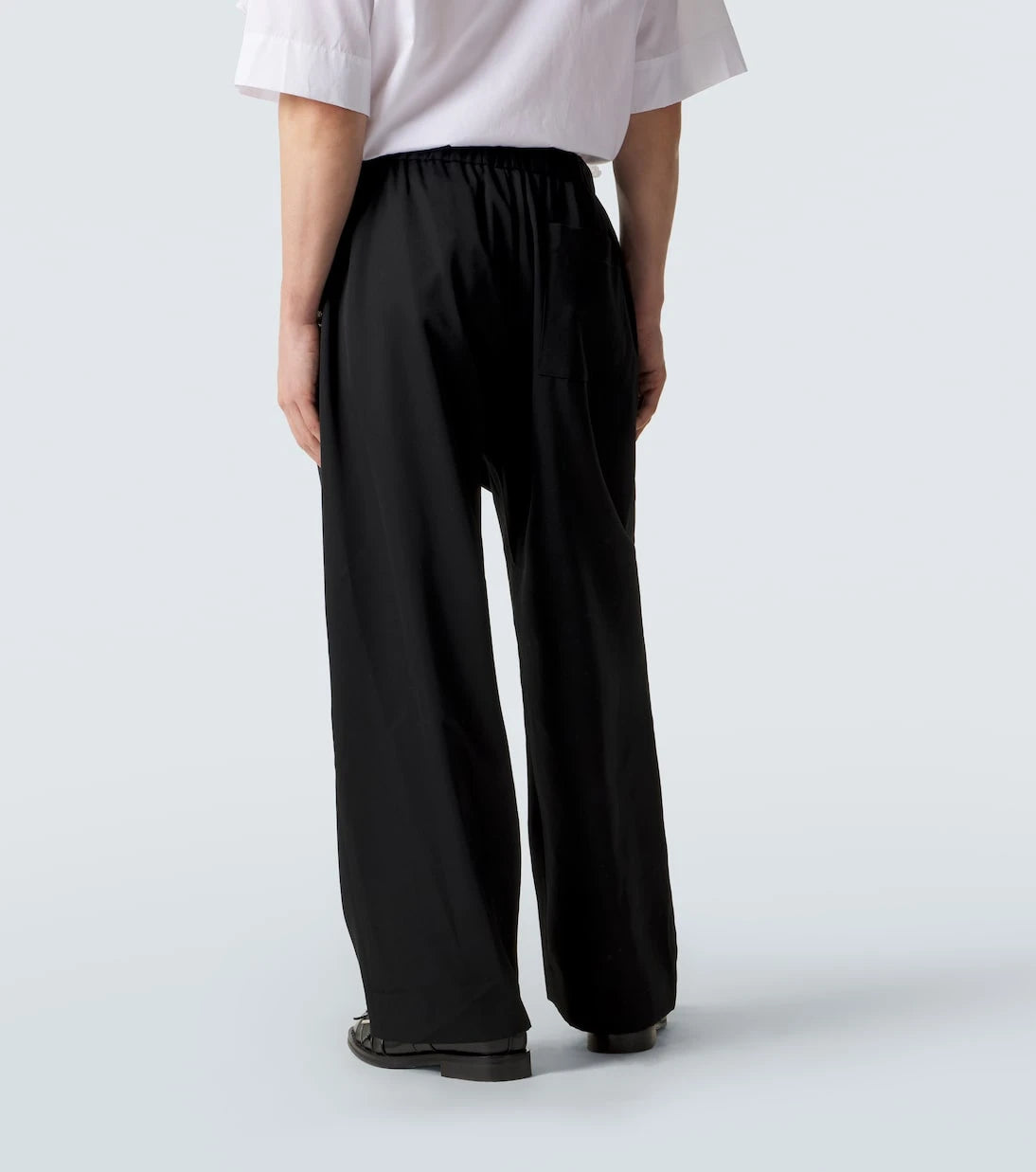 Simone Rocha - Krep saten geniş paça pantolon