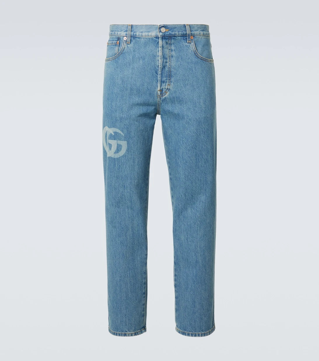 Gucci - Double G mid-rise slim jeans
