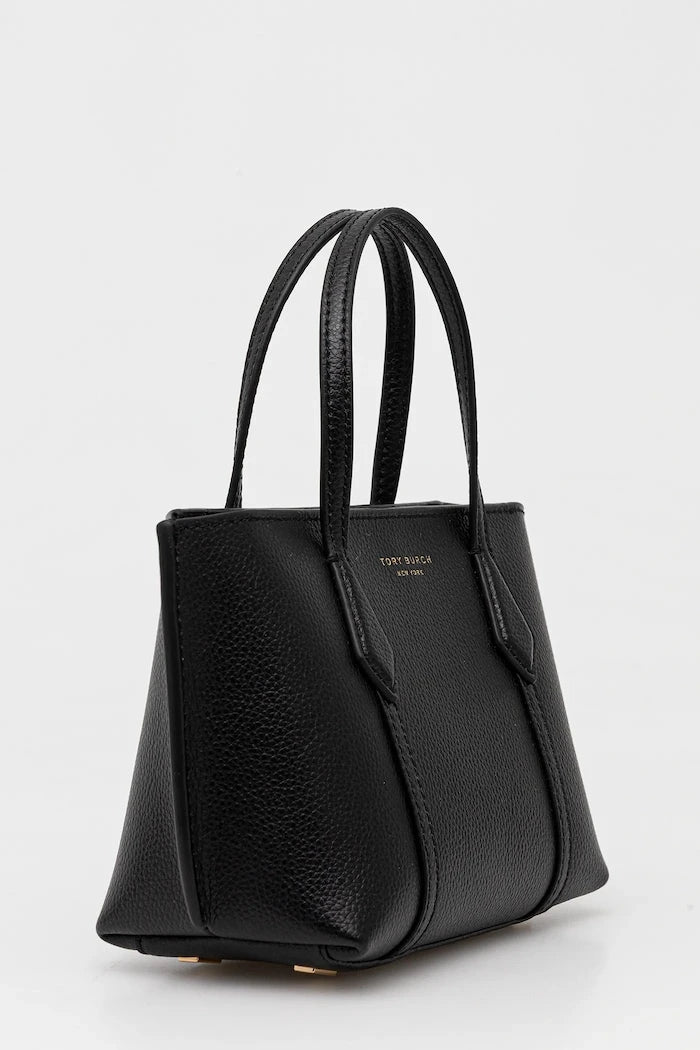 Кожена чанта Tory Burch Perry Mini Tote