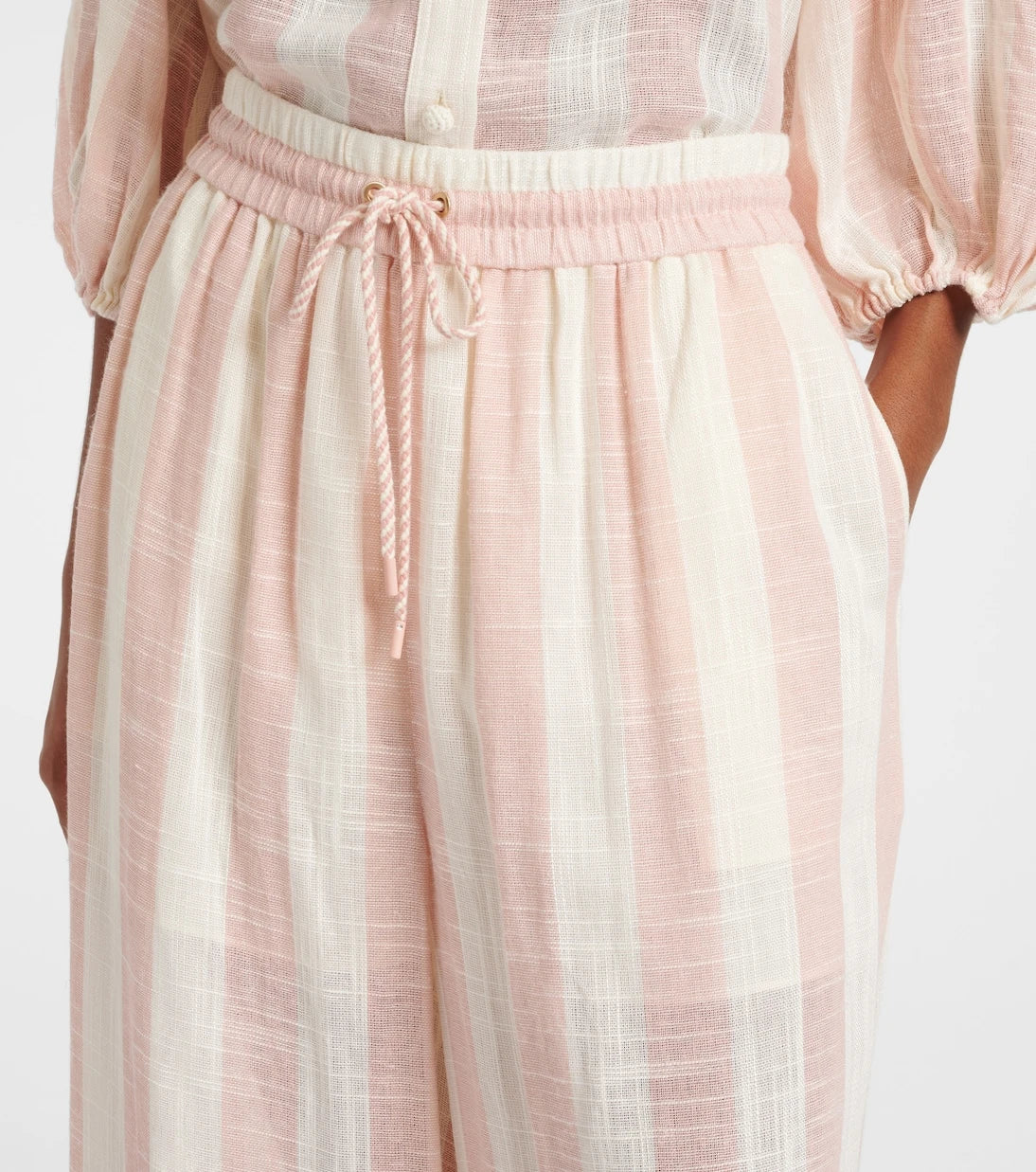 Zimmermann - Acacia striped wide-leg pants
