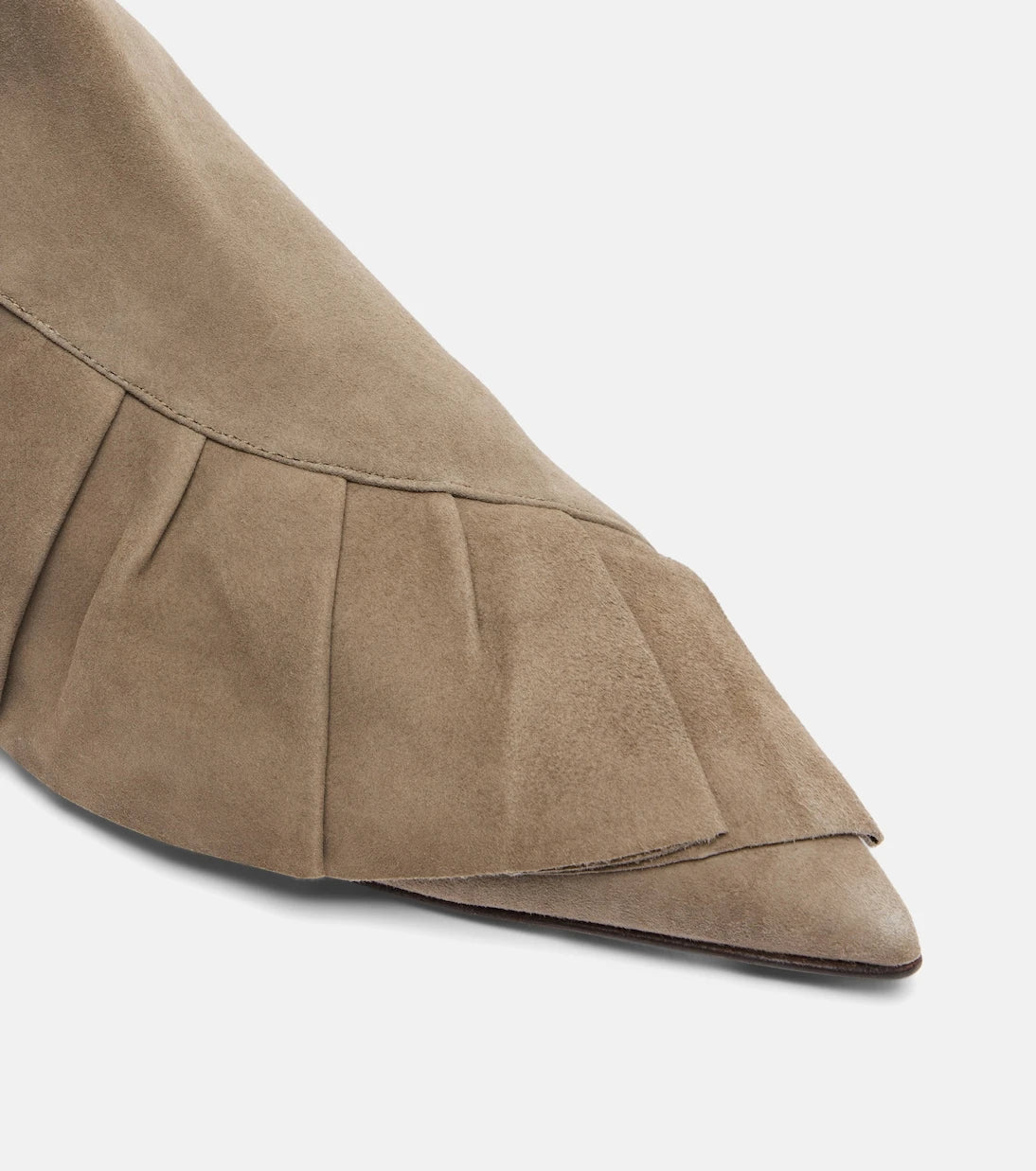 JW Anderson - Ruffled suede ankle boots