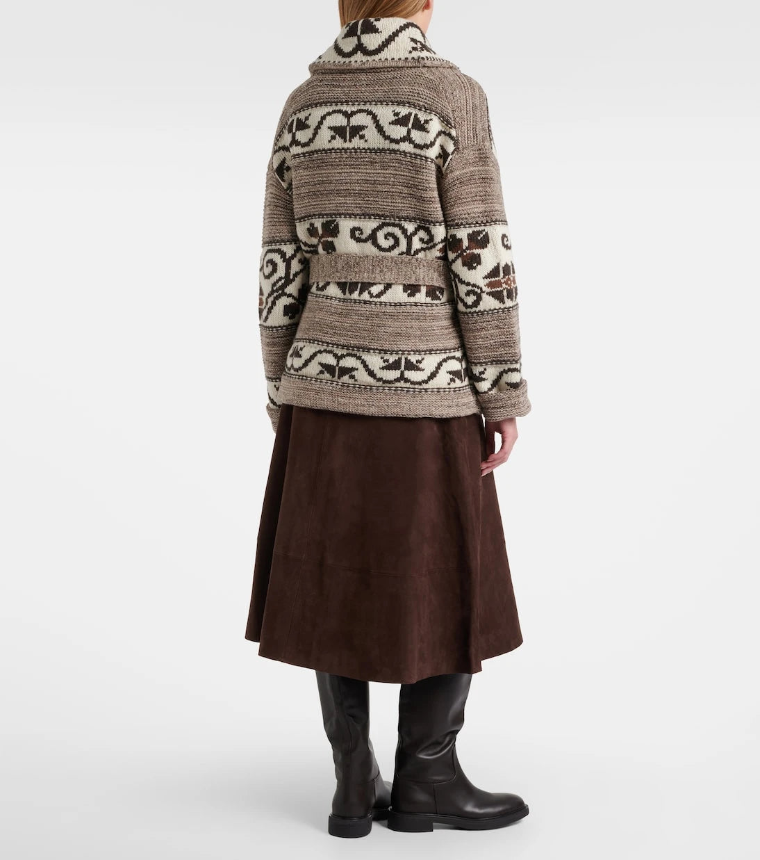 Polo Ralph Lauren - Jacquard wool-blend wrap cardigan