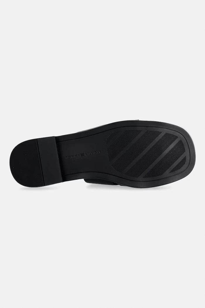 Tommy Hilfiger чехли дамски от кожа COIN LEATHER SANDAL