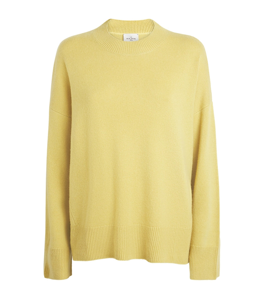 Yellow Organic Cashmere Norway Sweater