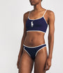 Polo Ralph Lauren Navy Polo Pony Two-Tone Bikini Top
