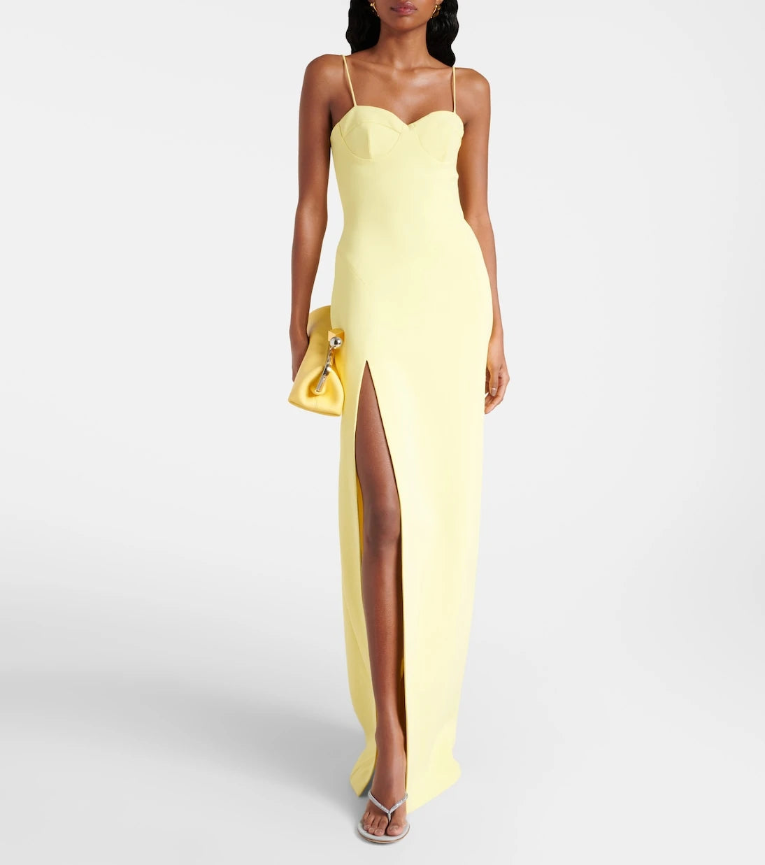 David Koma - Side-slit corset gown