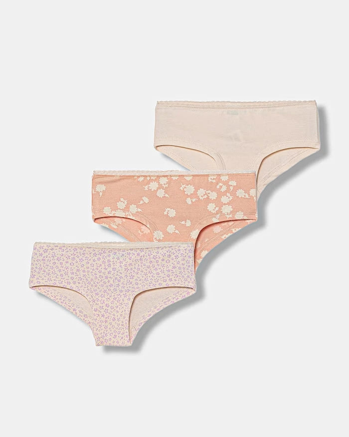 United Colors of Benetton çocuklar için pamuk ve elastanlı bikini 3’lü set