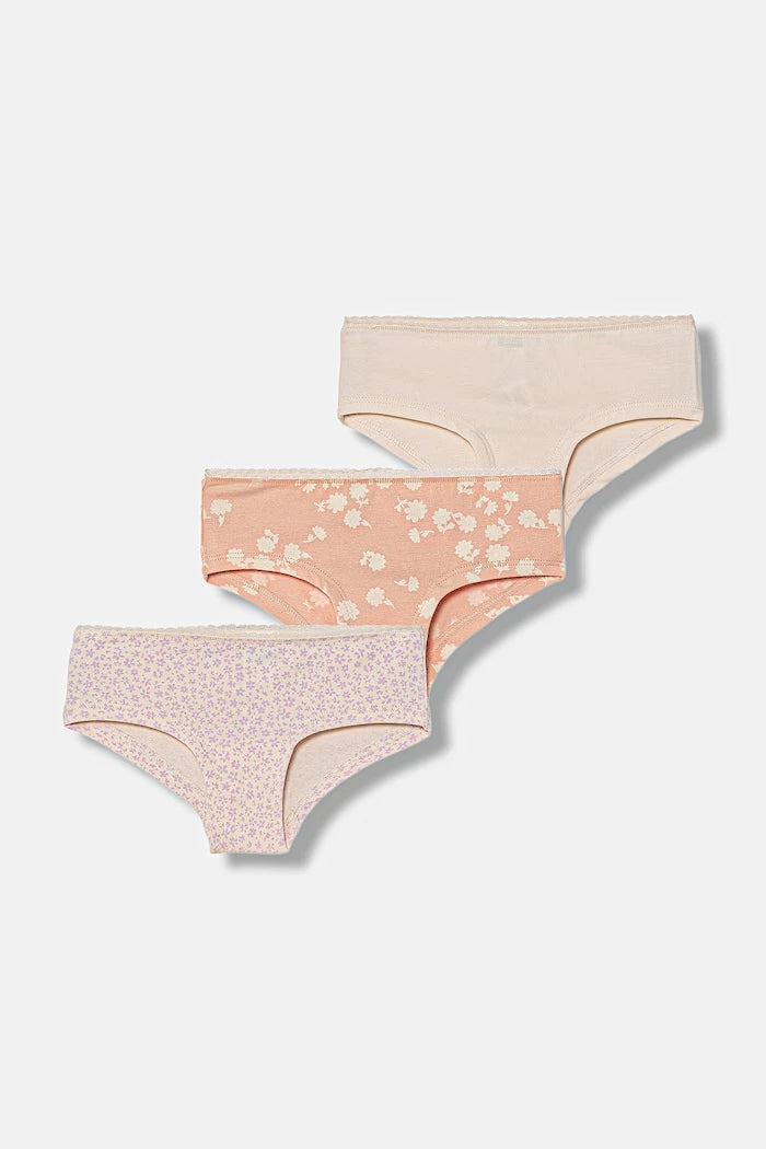 United Colors of Benetton çocuklar için pamuk ve elastanlı bikini 3’lü set