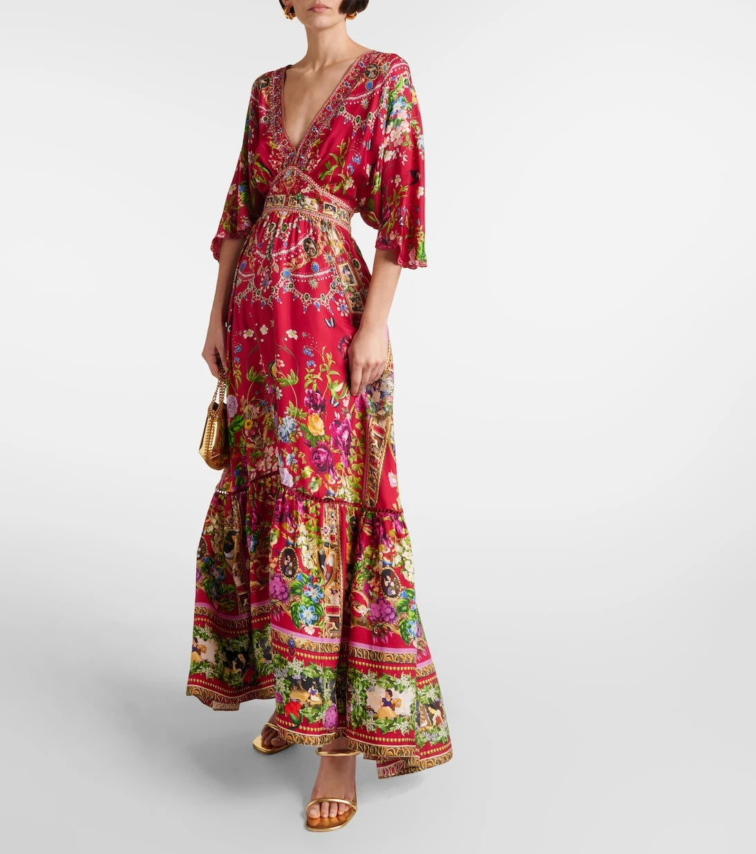 Camilla - Printed silk maxi dress