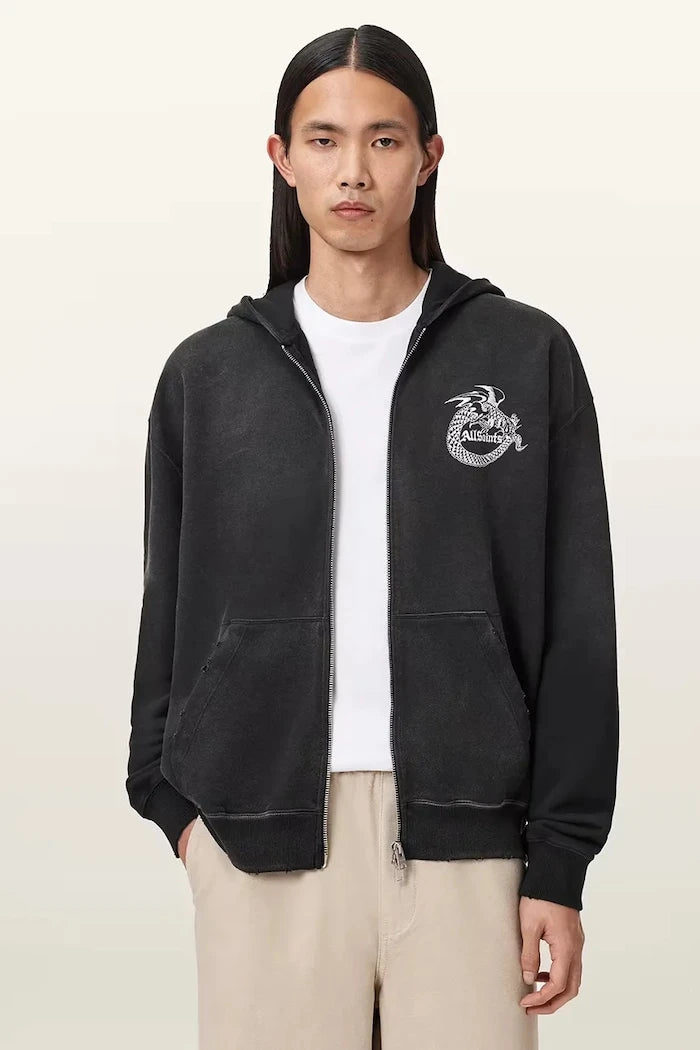 Памучен суичър AllSaints TERRA