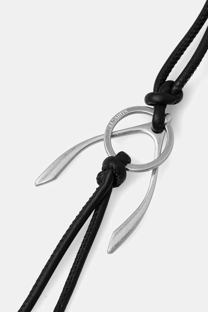 AllSaints ключодържател дамски от кожа WISHBONE