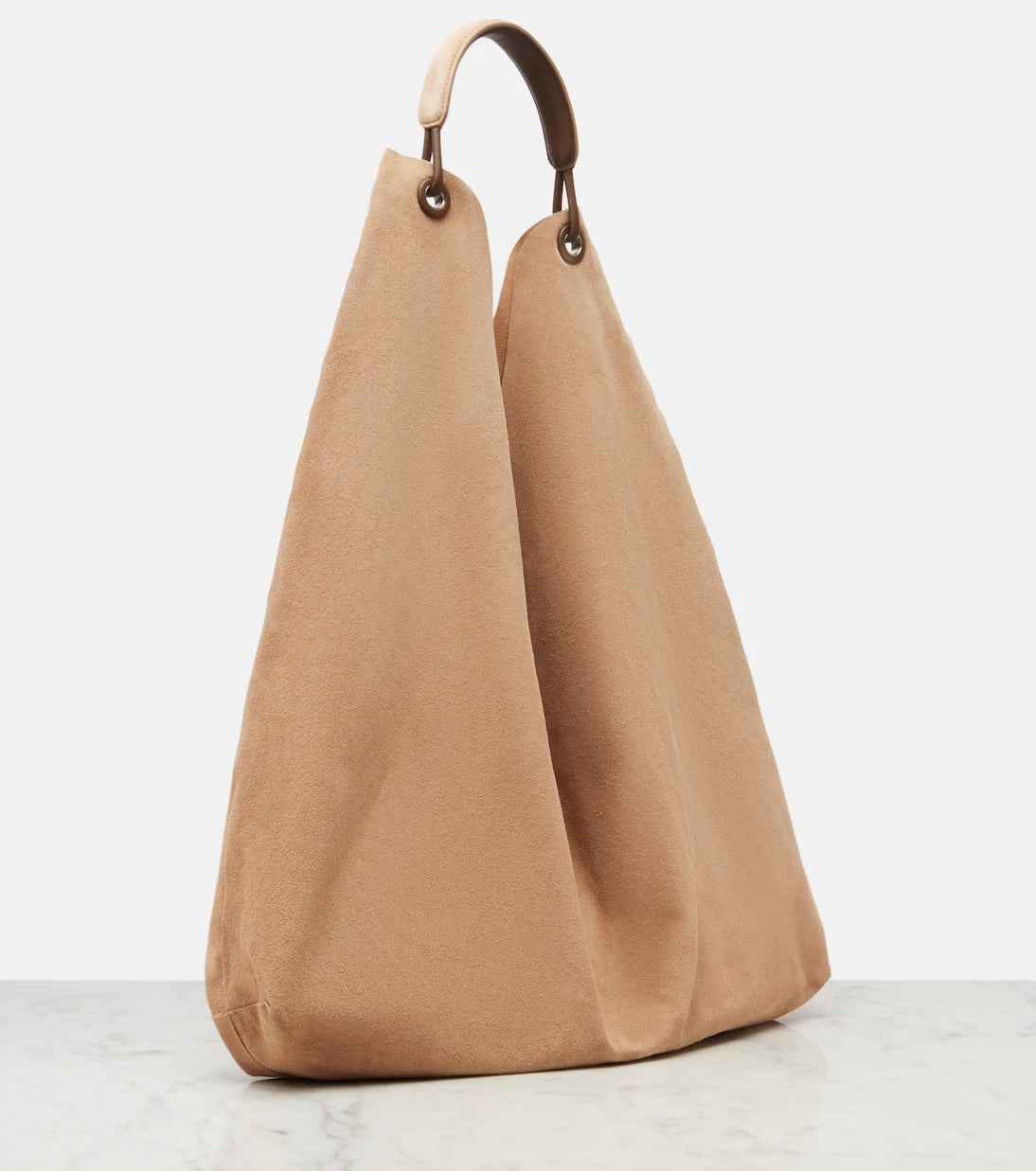The Row - Bindle Three suede shoulder bag
