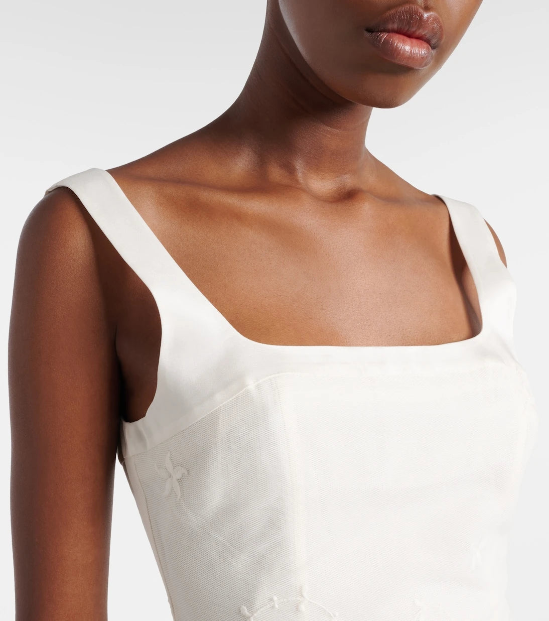 Posse - Cove embroidered tulle top