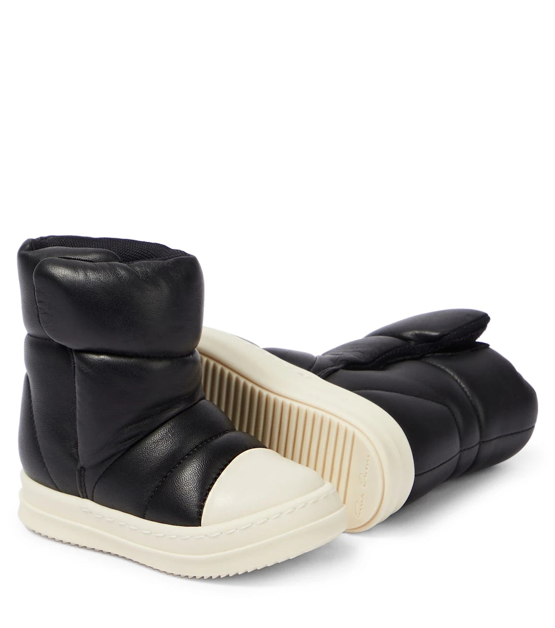 Rick Owens Kids - Baby Puffer leather boots