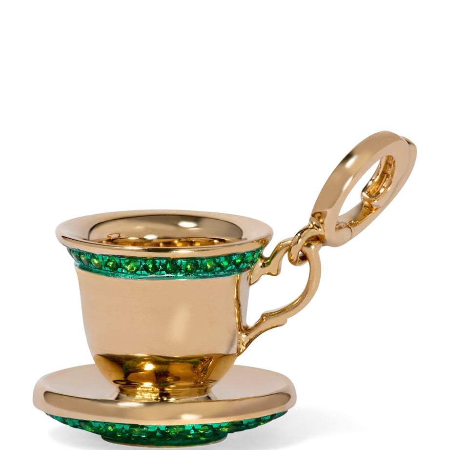 Annoushka x Harrods Yellow Gold and Tsavorite My Life in Charms Teacup Charm