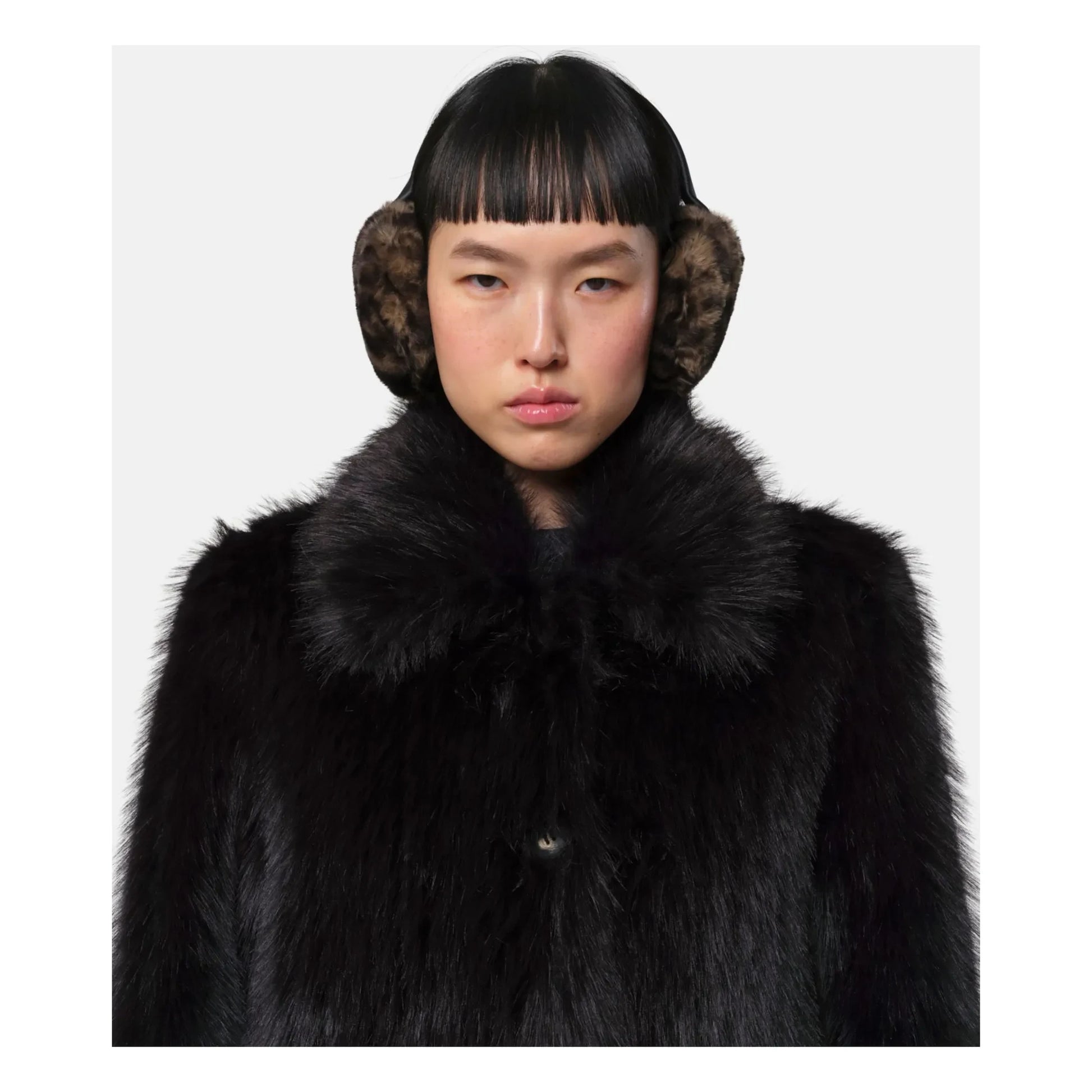 Apparis - Esme Leopard ear muffs Recycled fibers | Brown