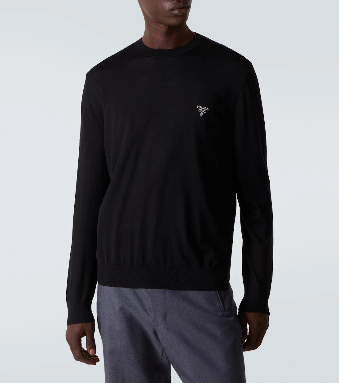 Prada - Logo virgin wool sweater
