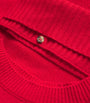 Red Cashmere Snood Sweater
