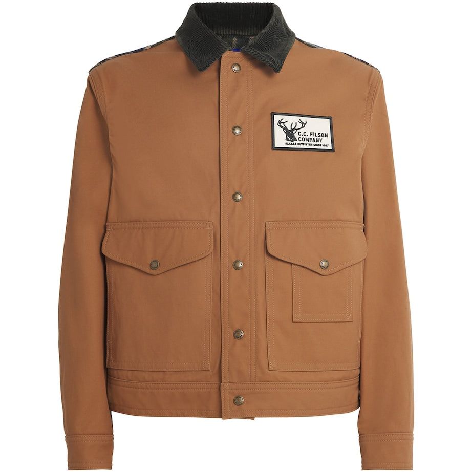 Junya Watanabe MAN Beige x Filson Cotton-Wool Check Utility Jacket