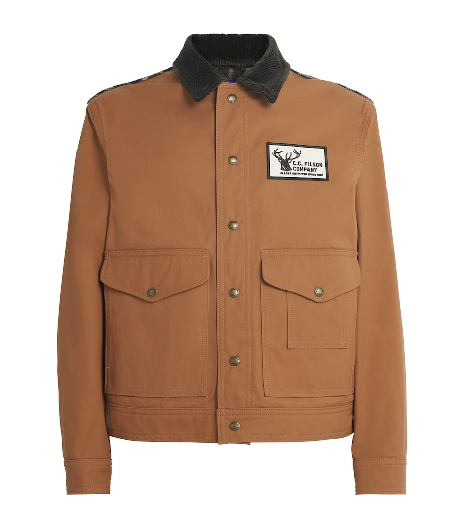 Junya Watanabe MAN Beige x Filson Cotton-Wool Check Utility Jacket