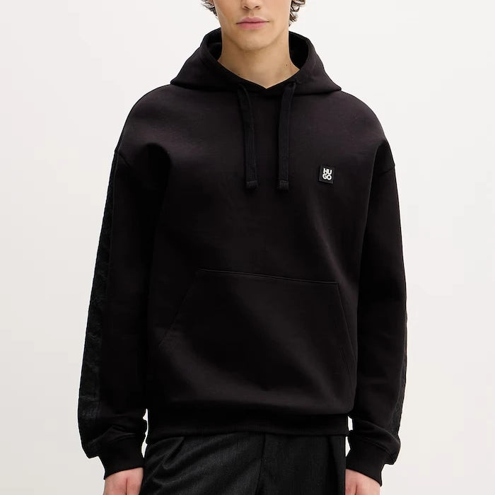 HUGO düz erkek pamuklu sweatshirt Dros