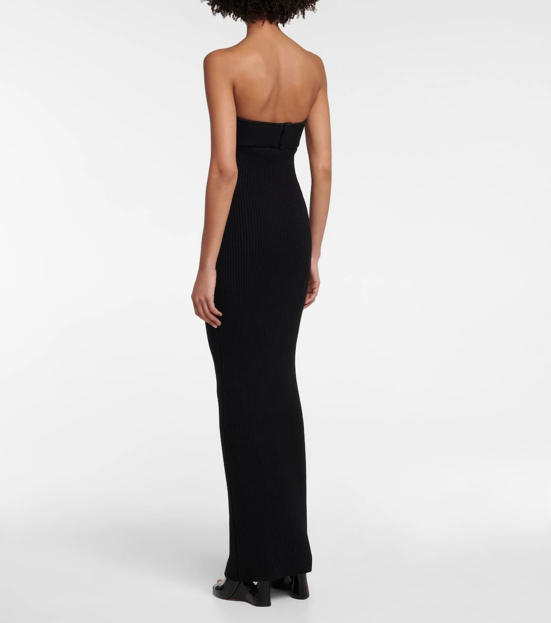 Alaïa - Strapless wool-blend gown