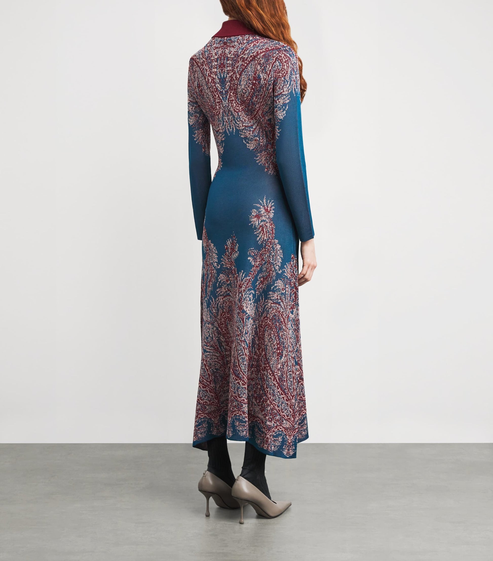 Multi Jacquard Maxi Cardigan