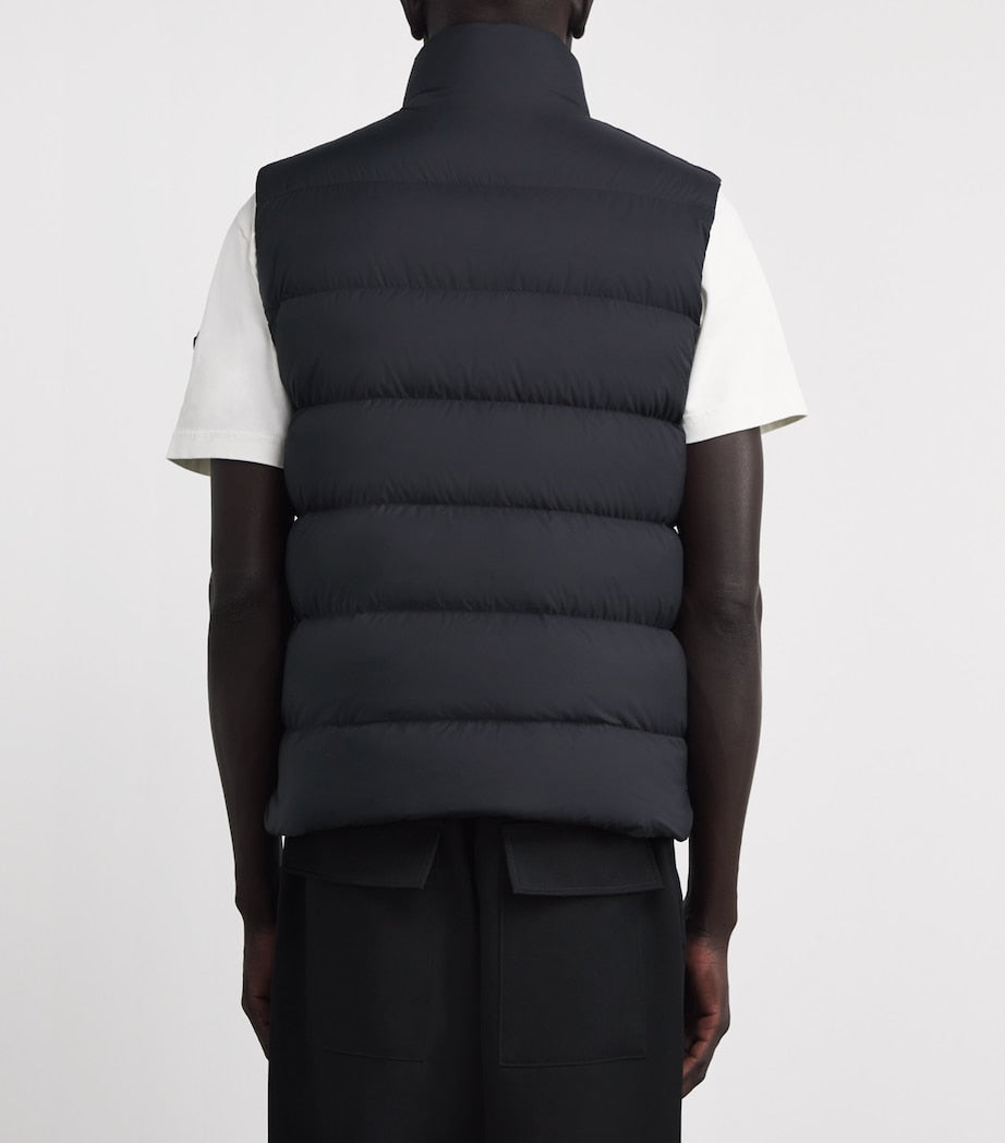 Moncler Black Down Tibb Padded Gilet