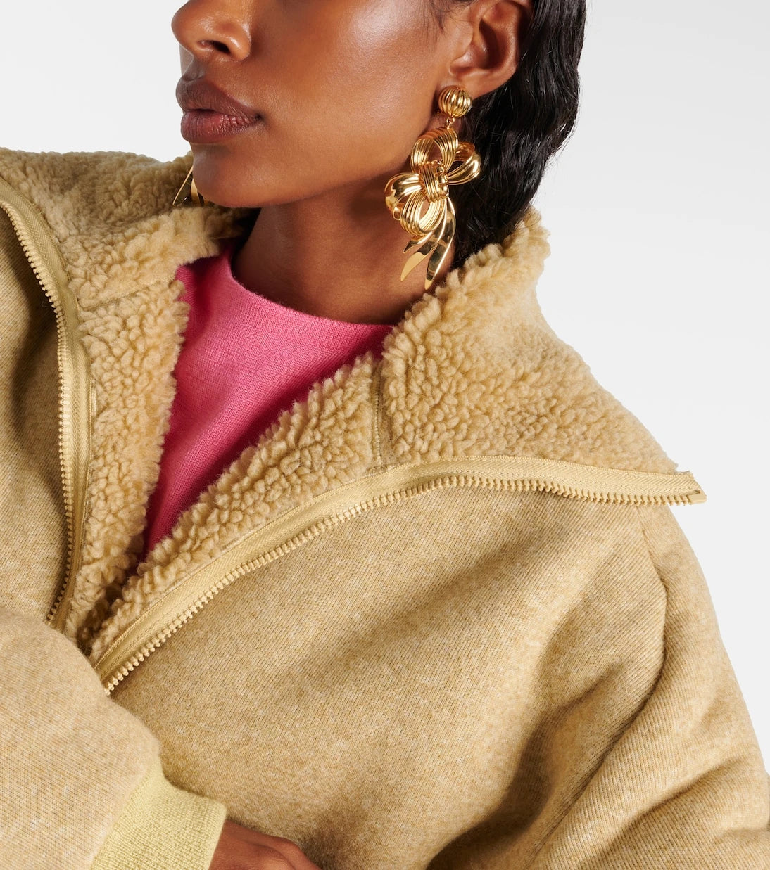 Miu Miu - Bow-detail clip-on earrings