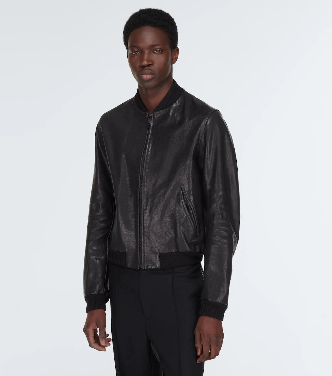 Prada - Bomber leather jacket
