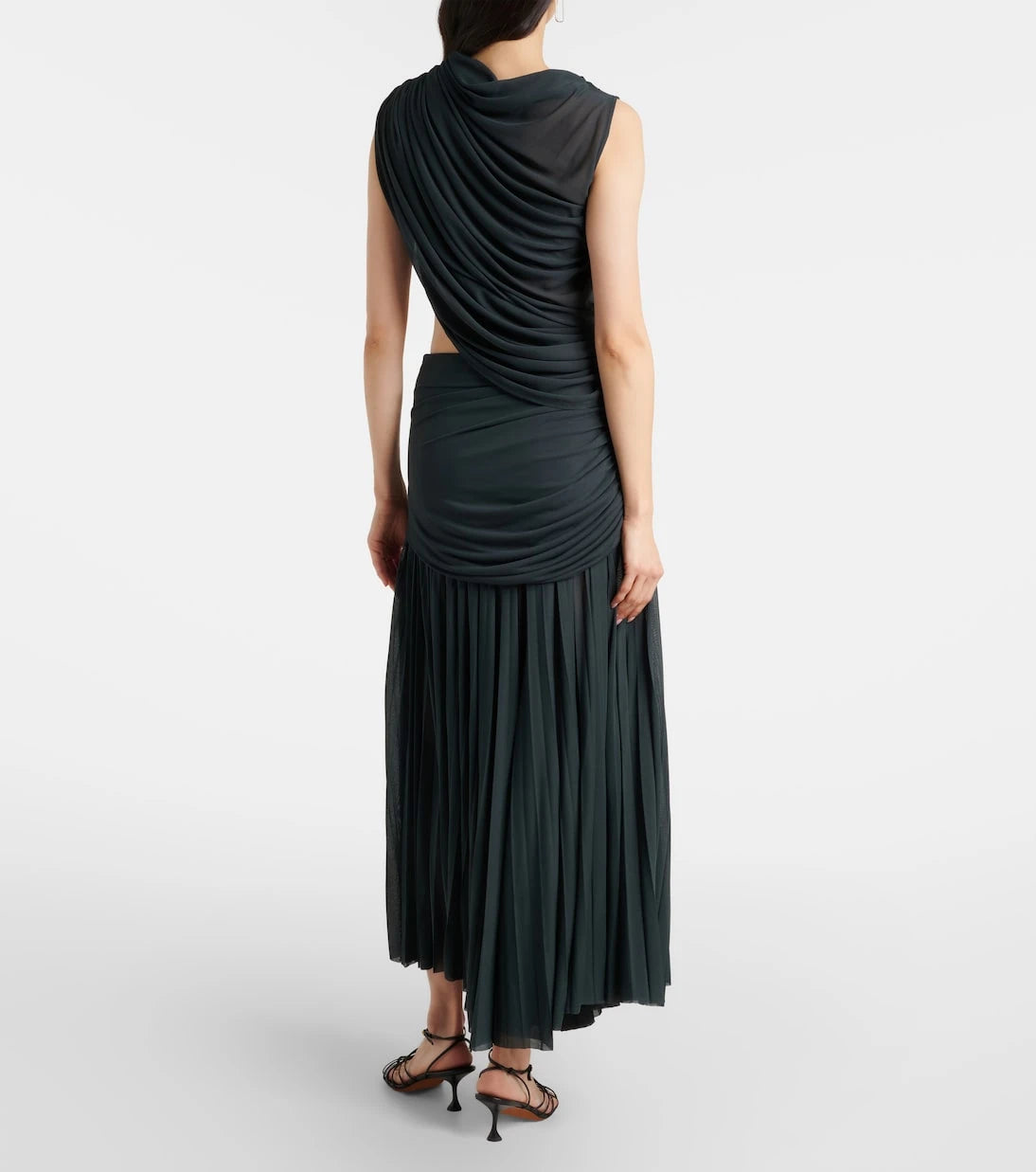 Proenza Schouler - Irma cutout draped jersey midi dress