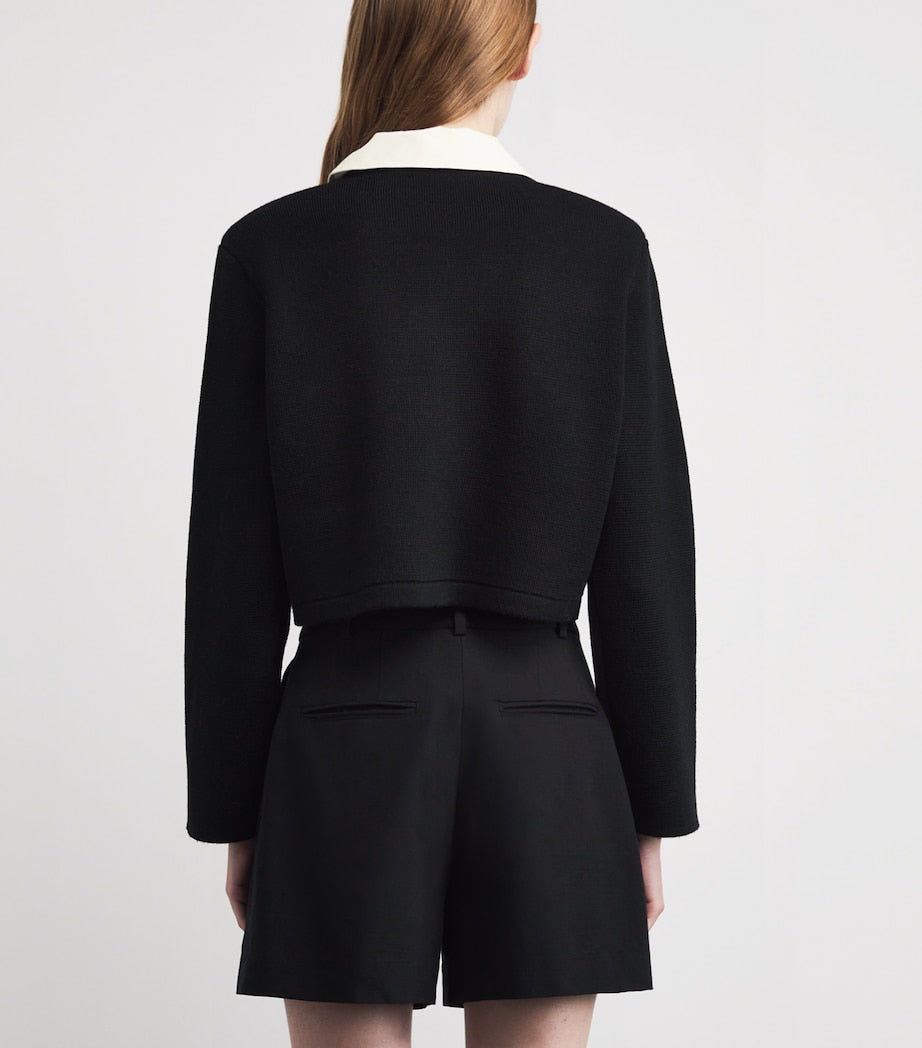 Claudie Pierlot Black Collared Cardigan