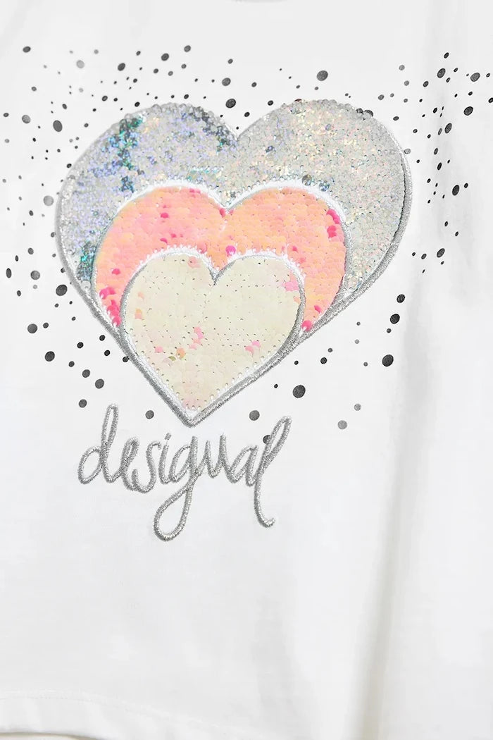 Детска памучна тениска Desigual