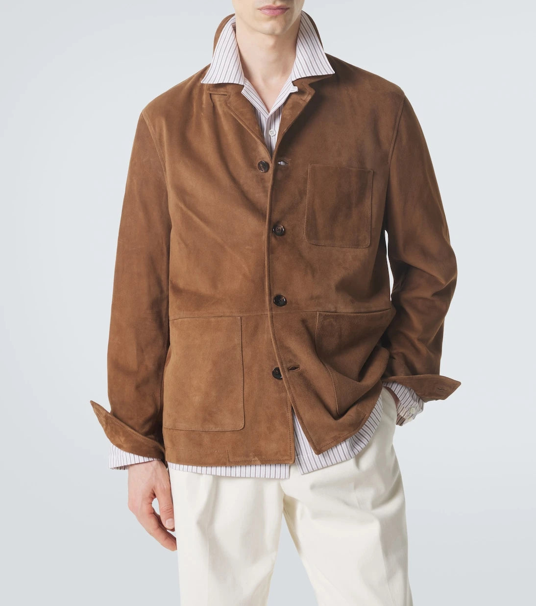 Umit Benan - Santiago suede overshirt