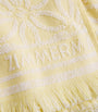 Zimmermann Yellow Jacquard Flowers Towel (180cm x 100cm)