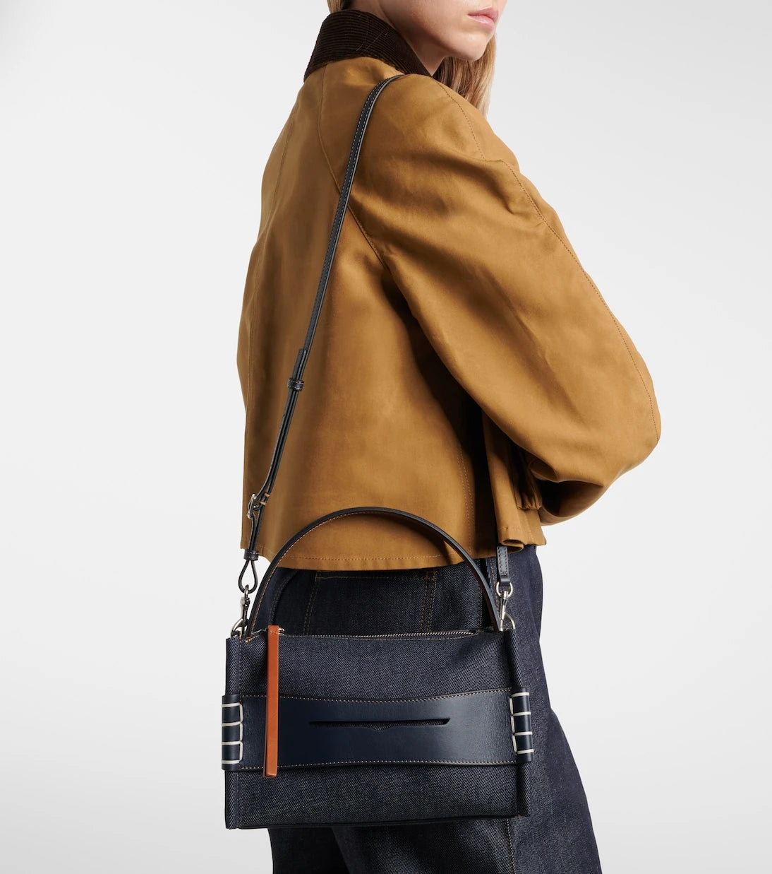 JW Anderson - Loafer Small denim shoulder bag