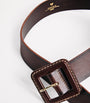 Weekend Max Mara Brown Leather Buckle Belt