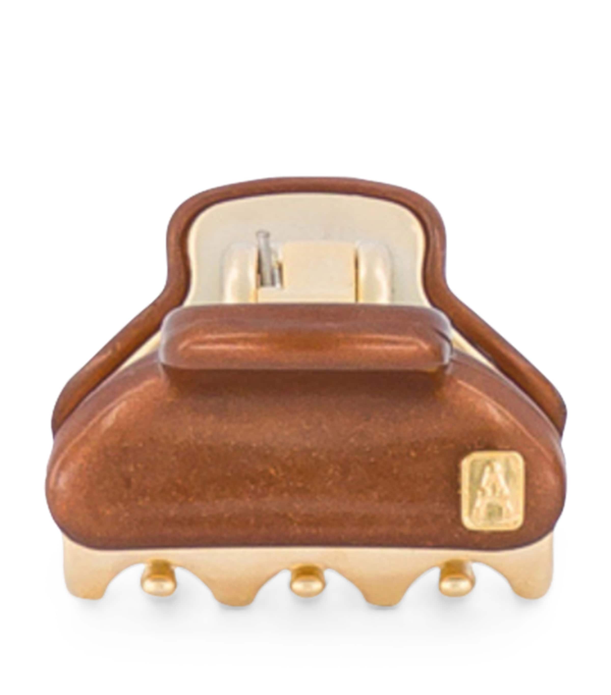 Alexandre de Paris Mini Gold-Plated Claw Hair Clip