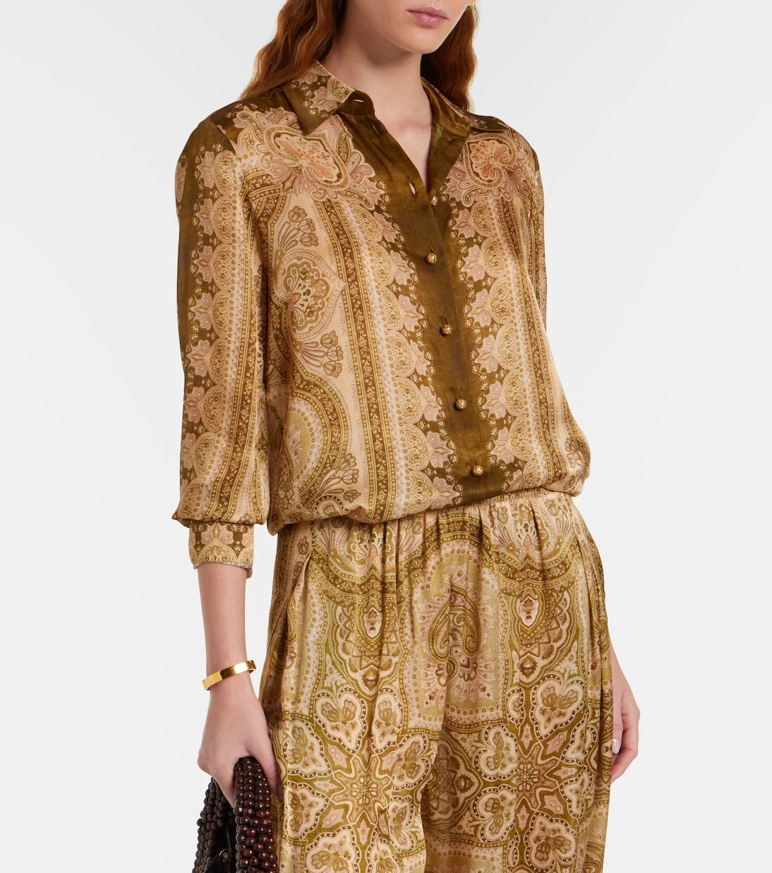 Zimmermann - Luna paisley silk satin shirt