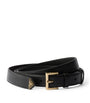 Prada Black Leather Logo Belt