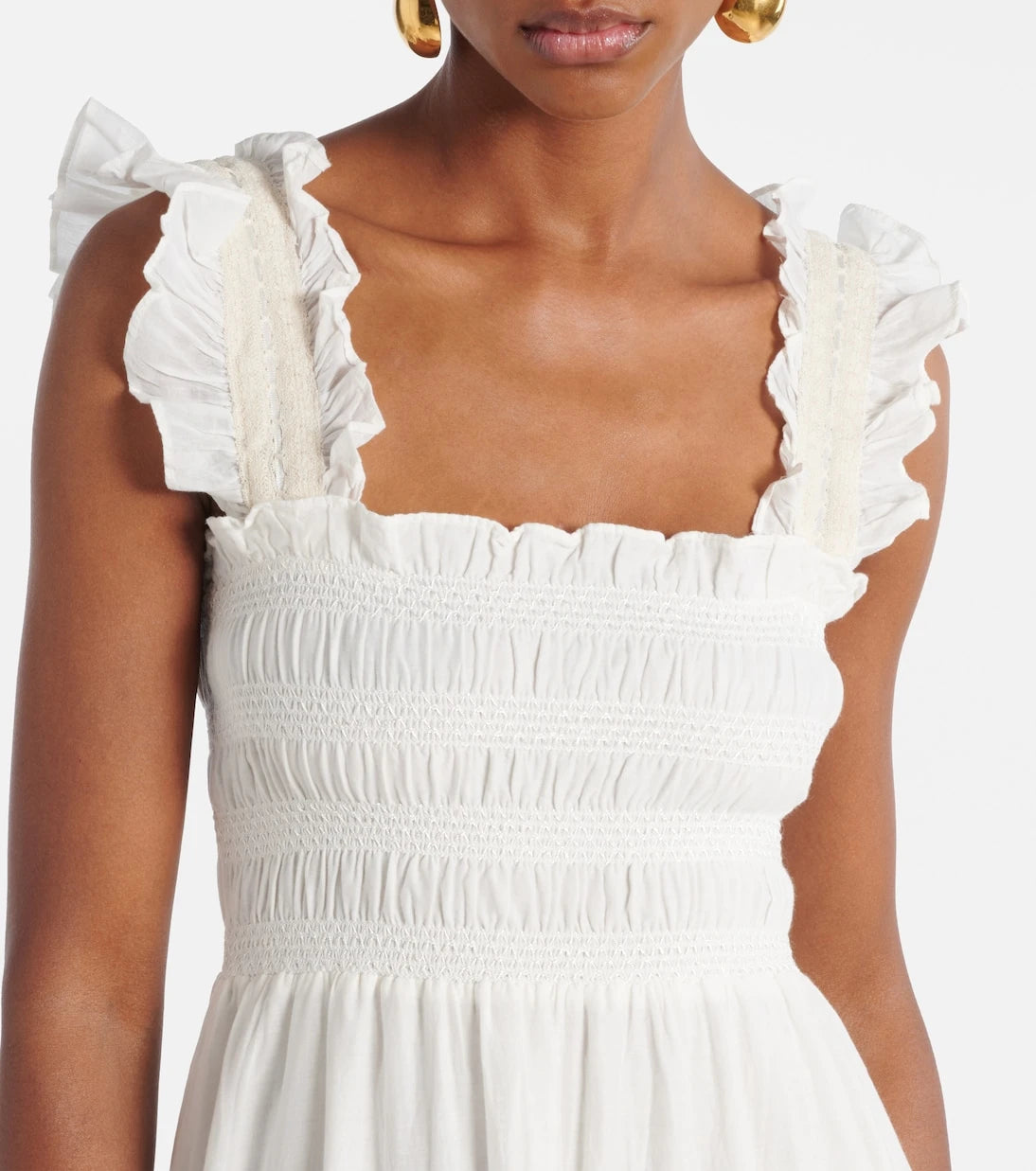 Rixo - Aubrie tiered cotton voile maxi dress