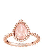 Rose Gold and Pink Quartz Serpent Bohème Ring