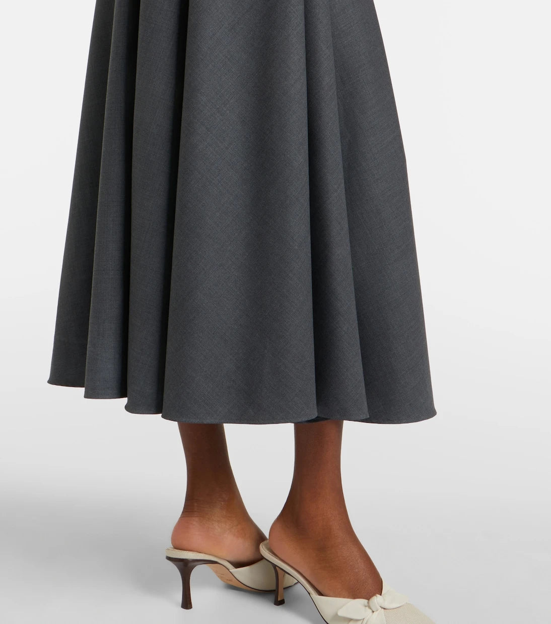 Self-Portrait - Belted ribbed-knit midi dress