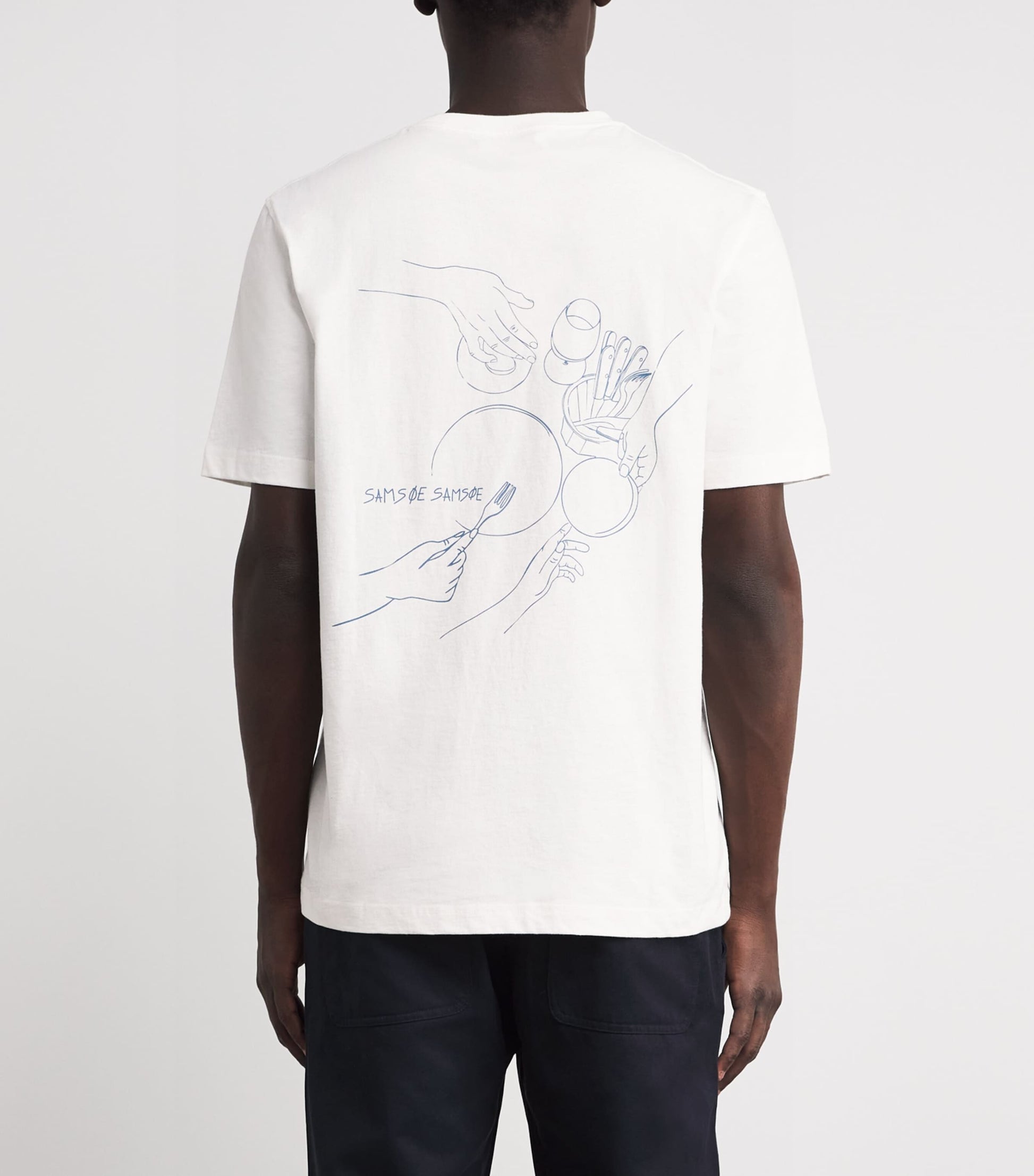 SAMSOE SAMSOE Cotton Dinner T-Shirt