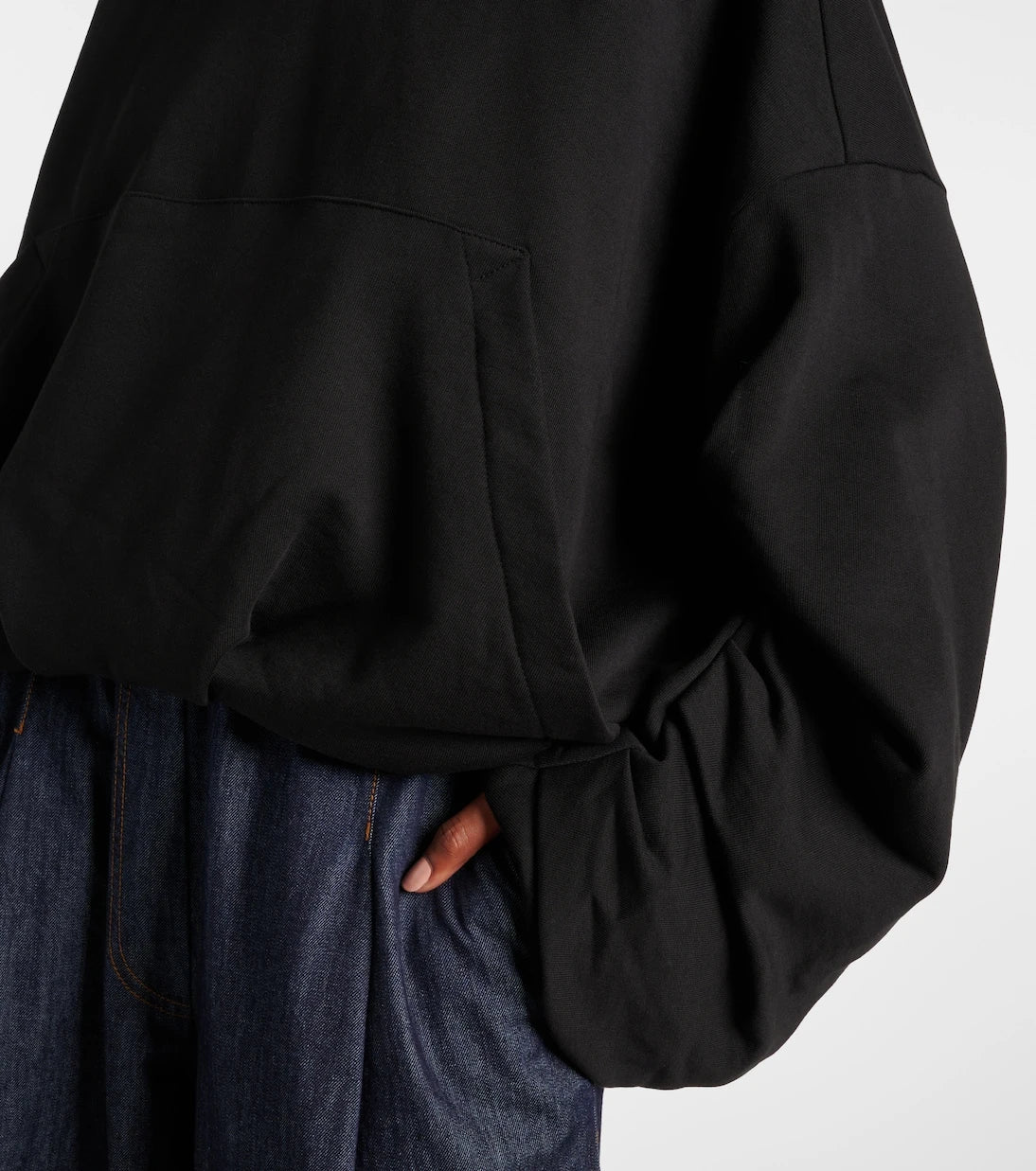 Dries Van Noten - Oversized draped cotton jersey hoodie