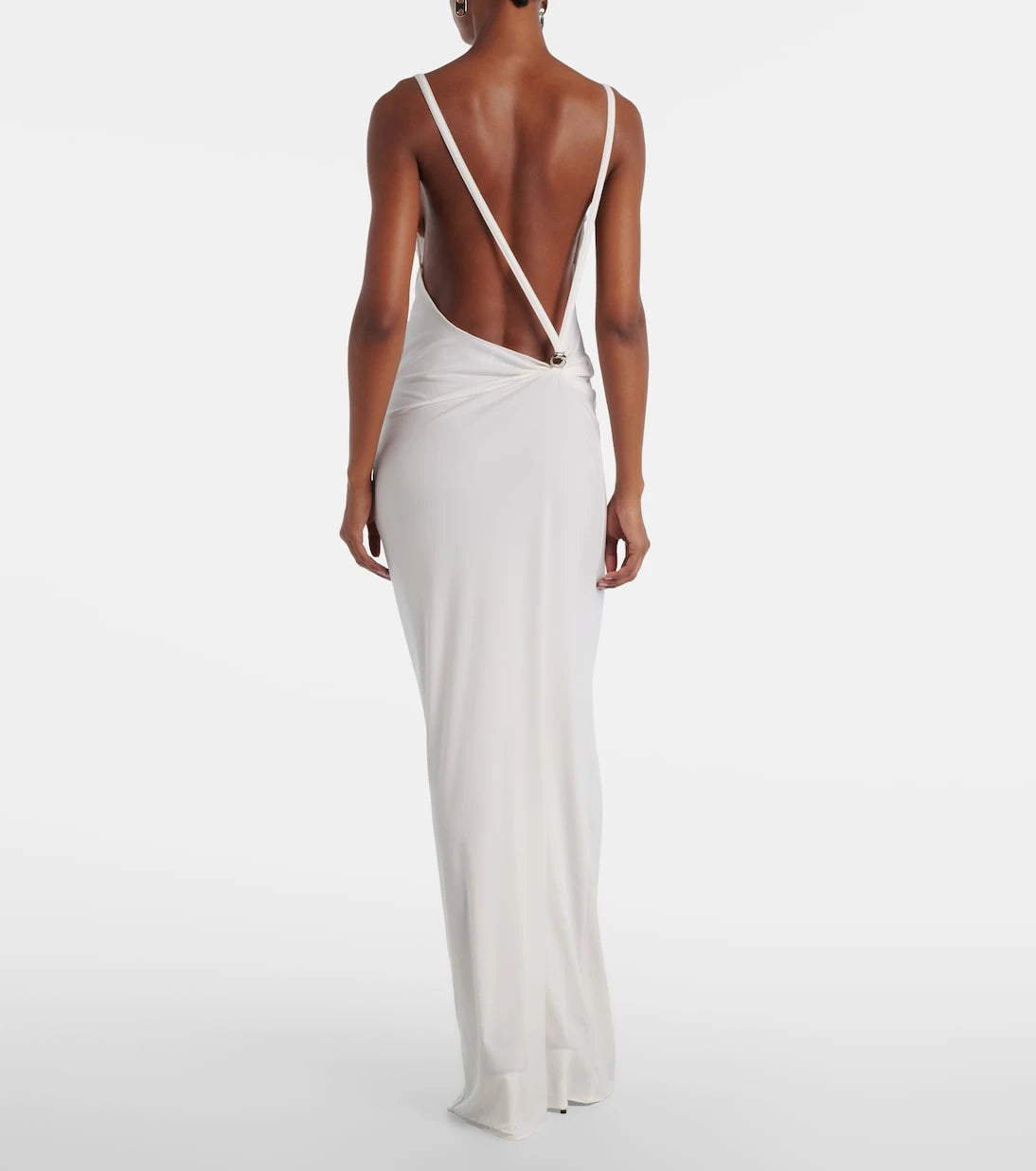 Coperni - Draped open-back jersey maxi dress