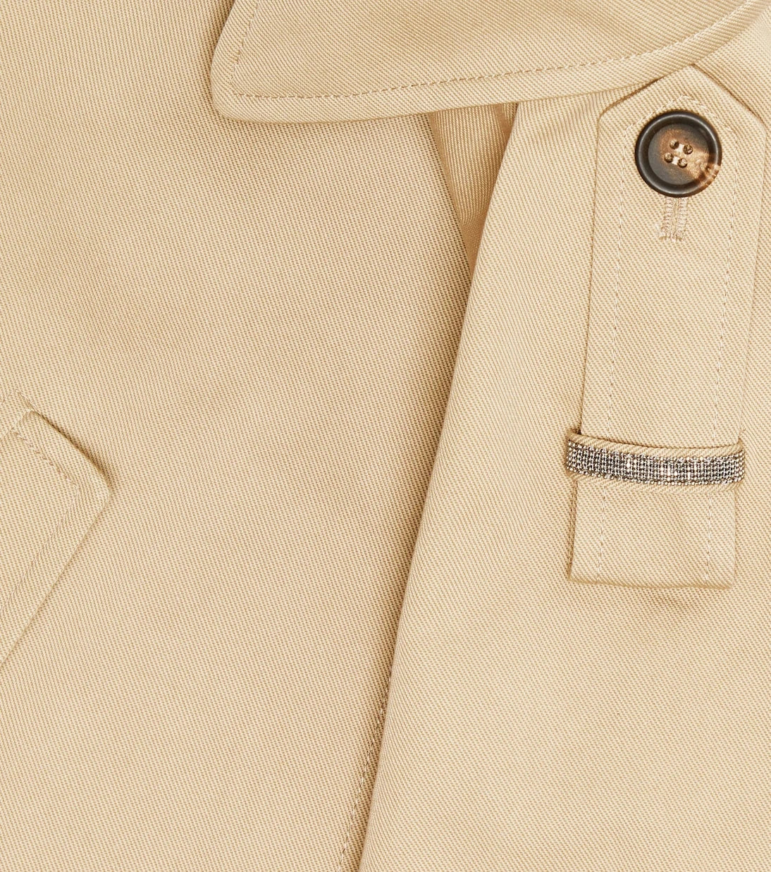 Brunello Cucinelli Kids - جاكيت من قطن الغاباردين